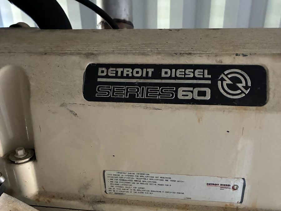 Detroit Diesel Series 60 engine badge on the 365 kW Kohler unit.